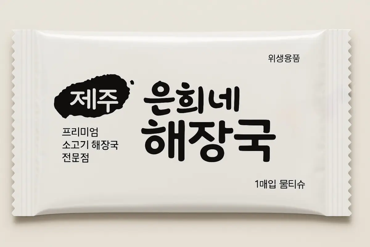 티슈 포장지