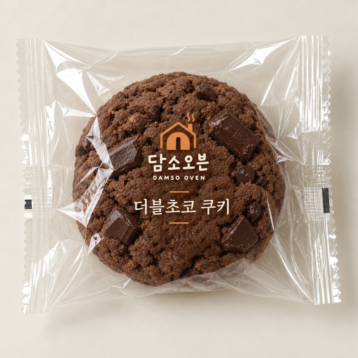 담소오븐 더블초코 쿠키 투명 비닐 포장지